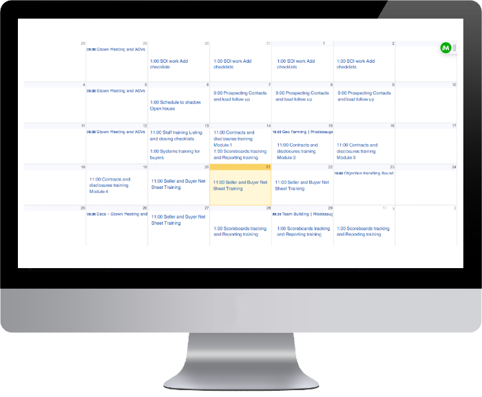 Realtytek monitor-calender